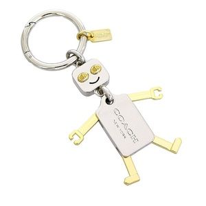 Coach Robot Keychain Ring Fob/ Purse Charm